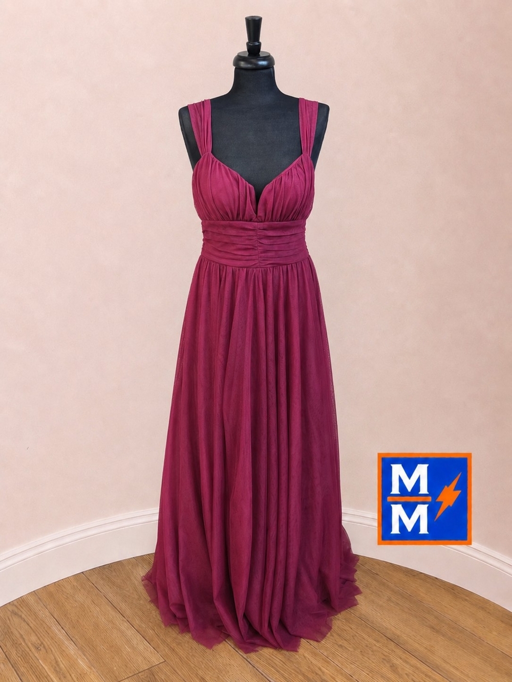 City Studio Merlot Tulle Formal Gown Dress Size 13 NWT Prom Wedding